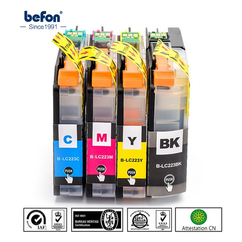 befon 223 Cartridge Replacement for Brother LC223 LC 223 LC223Bk Ink Cartridge for DCP-J4120DW MFC-J4420DW/J4620DW 4625DW 5320DW ► Photo 1/6