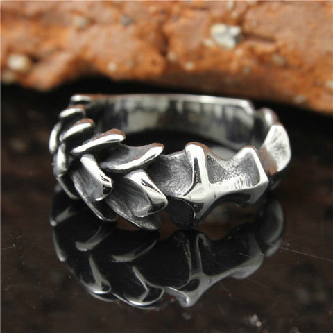 1pc Mens Boys 316L Stainless Steel US&Europe Style Scale Layer Hot Selling Ring Wholesale Price ► Photo 1/3
