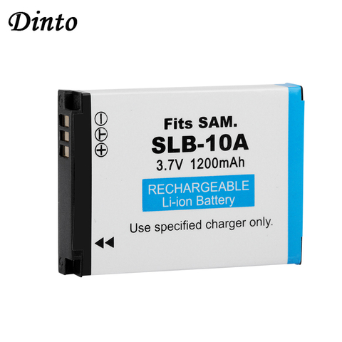 Dinto 1200mAh SLB-10A SLB10A SLB 10A Rechargeable Camera Battery for Sansung PL50 PL60 PL85 PL610 L100 L110 L200 L210 L310W ► Photo 1/5