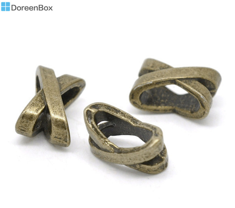 Doreen Box hot-  100 Bronze Tone Spacer Beads / Pendants 10x7mm (B13445) ► Photo 1/1