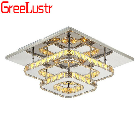 Luxury 2 Layer K9 Crystal LED Ceiling Lamps For Living Room Indoor Chandelier Lights Lustre Plafon Home Deco Kitchen Lighting ► Photo 1/6