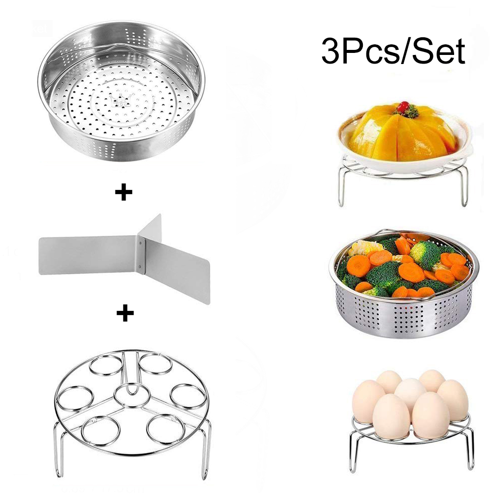 304 Stainless Steel Steamer Basket Instant Pot Accessories For 3