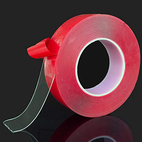300CM Red Acrylic Transparent Silicone Double Sided Tape Sticker For Car High Strength No Traces Adhesive Sticker Living Goods ► Photo 1/5
