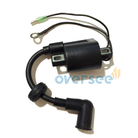 OVERSEE 6E0-85570 Ignition Coil assy For Yamaha Parsun Hidea Outboard Motor 2 Stroke 4HP 5HP engine 6E0-85570 ► Photo 1/1