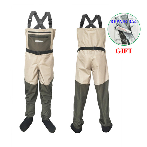 Fly Fishing Waders Clothing Portable Chest Overalls Waterproof Clothes Wading Pants Stocking Foot Good As Daiwa For Fish Shoes ► Photo 1/6