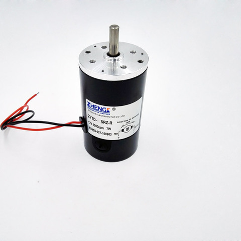 ZHENGKE ZYTD-50SRZ-R 50mm Tubular motor 12V/24V DC motor Round shaft 2000RPM3000RPM4000RPM5000RPM6000RPM 7W/8W ► Photo 1/6