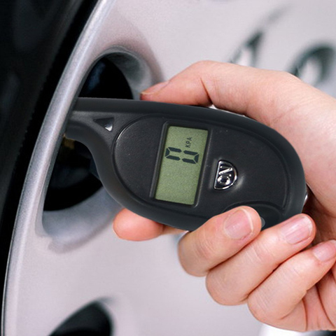 FTBTOC Portable Tire Pressure Mini LCD Digital Tire Tyre Keychain Air Pressure Gauge For Auto . Car ► Photo 1/6