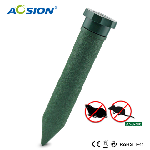 Free shipping Mole Repeller Outdoor Pest Reject Garden Battery Sonic Rodent Vole Mouse Repellent  Pest Control Mole Repeller ► Photo 1/1