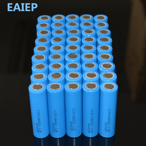 EAIEP 45Pcs/lot 3.7V 18650 Rechargeable Li-ion Battery 1300mAh for Led Torch Flashlight Toys Camera Bateria ► Photo 1/2