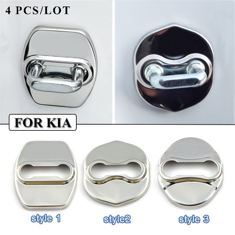 Ceyes Car Styling Stainless Steel Door Lock Cover Case For KIA Sportage R 2011-15 Refit K4 KX3 K5 Accessories Car-Styling 4PCS ► Photo 1/6