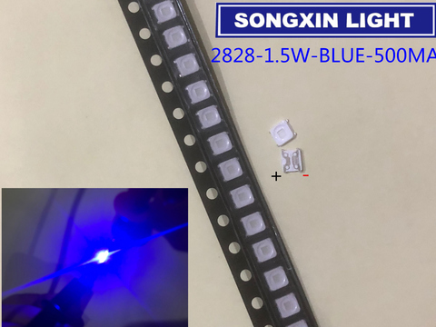 100PCS/Lot SMD LED 3228 3V BLUE 2828 1.5W High Power For SAMSUNG TV Backlight ► Photo 1/1