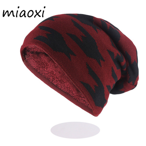 New Fashion Men Winter Warm Hat Caps For Male Wool Brand Outdoor Beanies Skullies Soft Cotton Knitted Hats ► Photo 1/6