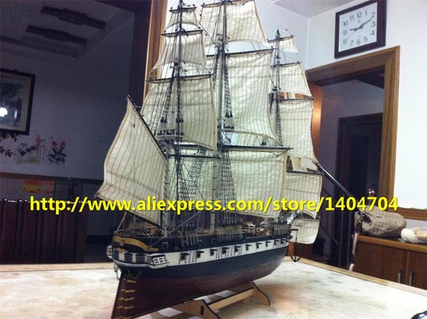 NIDALE model Sacle 1/90 Classic U.S. sail boat wooden model kits U.S. CONSTELLATION 1843 ship model ► Photo 1/5