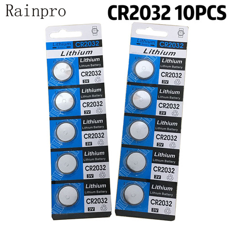 10PCS/LOT 3V CR2032 2032  Coin Cell Button Wholesale High Capacity Lithium Battery For Toys Remote/Watch ► Photo 1/6
