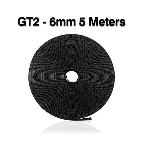 Aokin GT2 Belt, 5 Meters GT2 Timing Belt 6mm Width Fit for 3D Printer RepRap Mendel Rostock Prusa Creality CR-10 Ender 3 Anet A8 ► Photo 1/6
