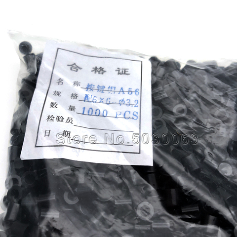 100pcs/lot Black A56 switch cap suitable for 6*6 switch series 6*6 button/key cap high 6MM ► Photo 1/2