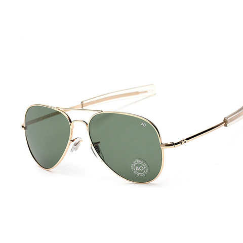 Fashion Aviation Sunglasses Men Brand Designer AO Sun Glasses For Male American Army Military Optical Glass Lens Oculos ► Photo 1/6