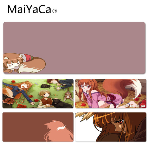 MaiYaCa 2022 New Holo Spice And Wolf Durable Rubber Mouse Mat Pad Size for 300*600*2mm and 300*900*2mm Mousepad ► Photo 1/6