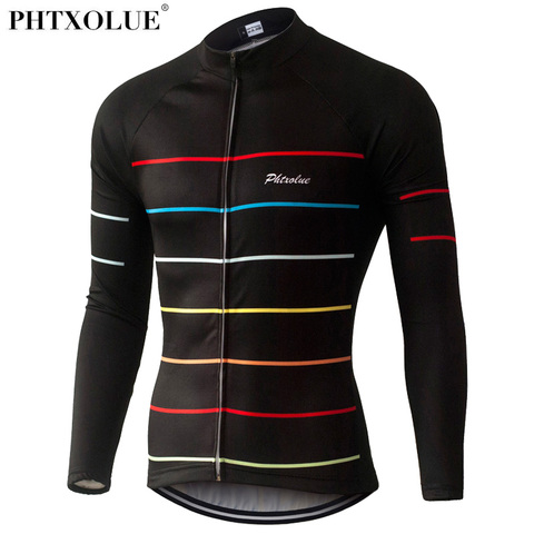 Phtxolue Thermal Fleece Cycling Jerseys Autumn Winter Warm Pro Mtb Long Sleeve Men Bike Wear Spring Summer Cycling Clothing ► Photo 1/6