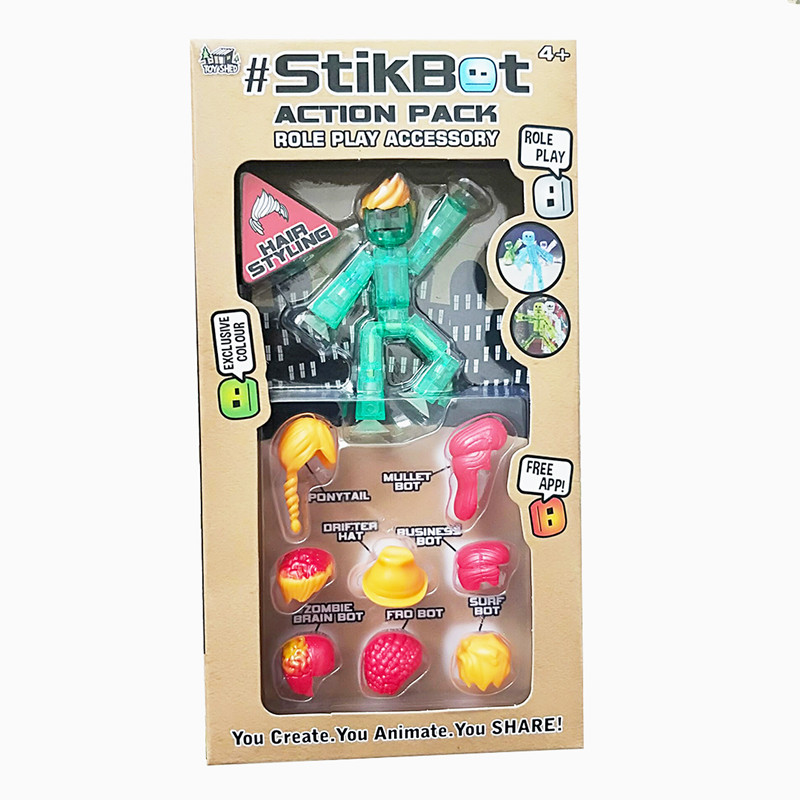 Anima StikBot Shed Dolla Sucker Screen DIY Action Pack Role Play