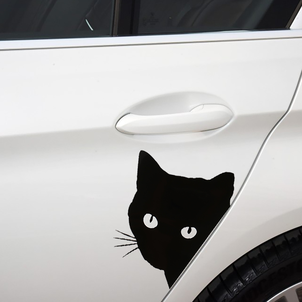  Black Cat, cat Decal Sticker - Sticker Graphic - Auto