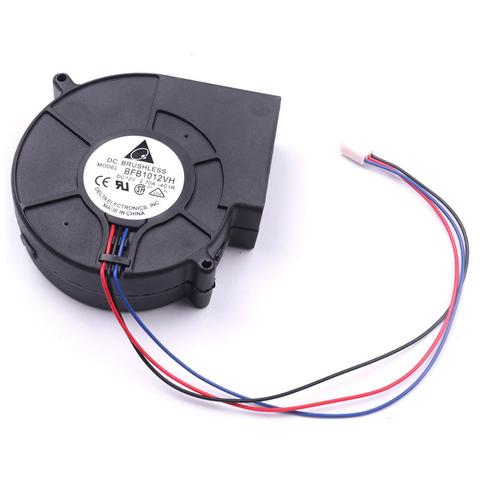 DC 12V 3 Pin Brushless Turbo Blower Centrifugal Fan BFB 1012VH 0.5-1A BBQ Stove Cooking Cooler Powerful Air Blower Fan 4500RPM ► Photo 1/5