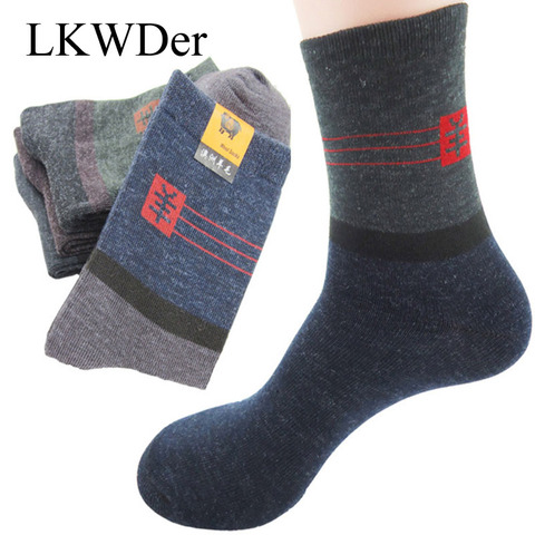 LKWDer 10 Pairs Mens Socks Cheap Factory Price Soft Warm Wool Durable Male High Quality Casual Business Socks Men Sox Calcetines ► Photo 1/6