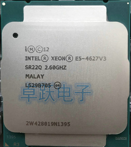 E5-4627V3 Original Intel Xeon E5 4627V3 2.6GHZ 10-Core 25MB SmartCache E5 4627 V3 FCLGA2011-3 135W E5-4627 V3 ► Photo 1/1