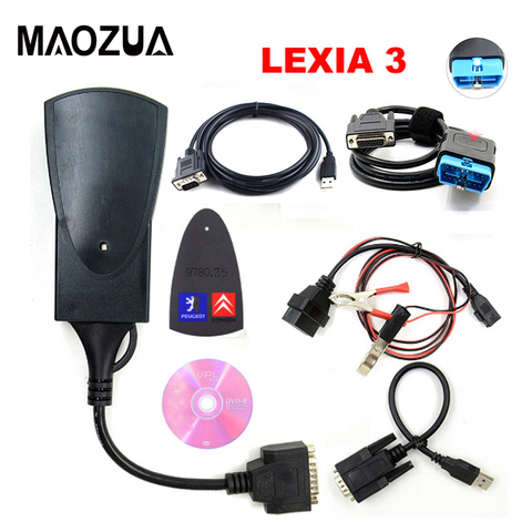 Top Quality Lexia3 PP2000 for Citroen for Peugeot Diagbox V7.83 V48 V25 PP2000 with LED Cable Module S.1279 Diagnostic Tool ► Photo 1/6