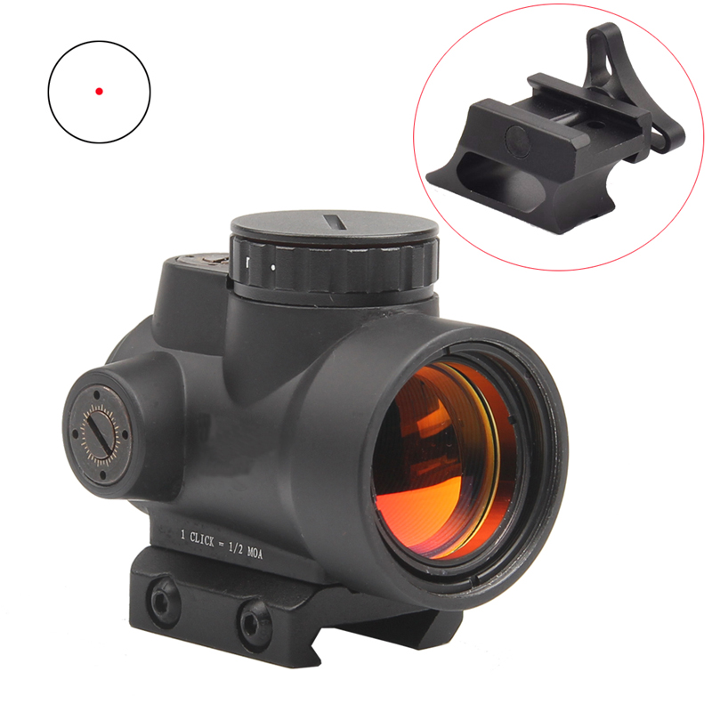 1x Red Dot Sight Scope For High And Low Picatinny Rail Mount Base Hunting M9159 