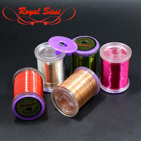 Royal Sissi 0.2mm 0.3mm fly tying craft wire ULTRA WIRE Midge Larvae segmented body ribbing copper wire fly tying metal thread ► Photo 1/6