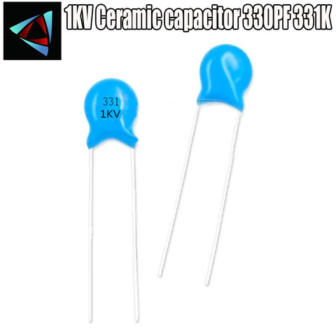 330pF 1KV 50pcs High voltage Ceramic Capacitor Assorted kit Assortment Set 331K 1KV ► Photo 1/1