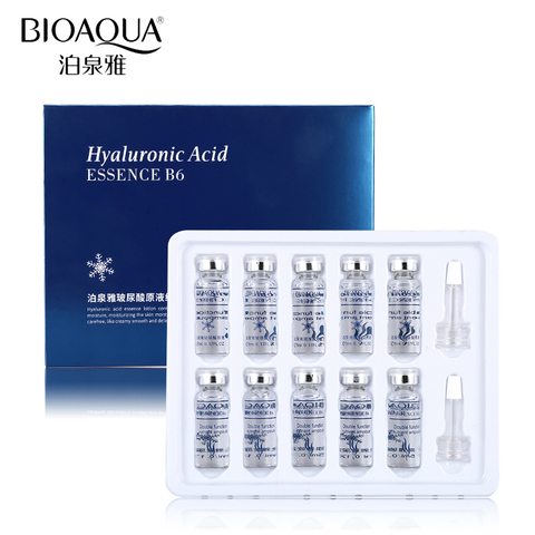 BIOAQUA 10pcs/lot Moisturizing Vitamins Hyaluronic Acid Serum Facial Skin Care Anti Wrinkle Anti Aging Collagen Essence Liquid ► Photo 1/6