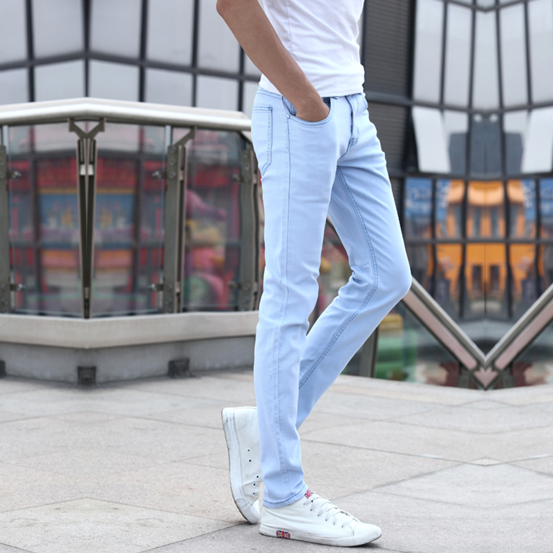 Ødelægge Gnaven Troende Men Skinny Jeans New Spring Light Blue Denim Jeans Men Stretch Slim Long Jeans  Pants Solid Casual Summer Jeans Size 27-36 - Price history & Review |  AliExpress Seller - CLASSDIM Shop1879325 Store | Alitools.io