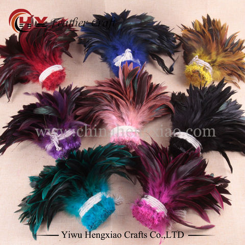Sale 100pcs / lot cheap plumas feather, 5-8inch13-20cm, natural color rooster feathers DIY chicken feather jewelry plume ► Photo 1/6