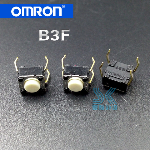 new original Omron B3F light touch switch push button tactile for Logitech M210 M215 M557 M300 M602 M570 6*6*4.3mm 5pcs/lot ► Photo 1/5