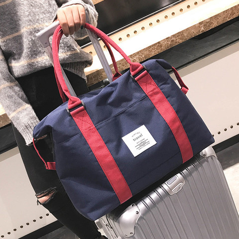 RUPUTIN Travel Abroad Boarding Bag Large Capacity Hand Luggage Shoulder Bag Storage Clothes Bag Trolley Case Oxford Travel Bag ► Photo 1/6