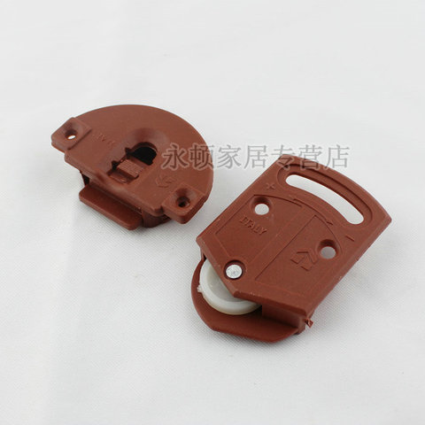 2pair Vintage Style ABS Wheel Single Pulley Furniture Sliding Door Roller Set Perfect for Cabinet&cupboard ► Photo 1/4