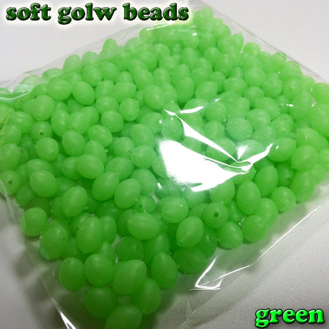 luminous shape beads soft green color premium quality size 3*4 4*6 5*8 6*8 6*10 7*10 8*12mm  color: green  1000pcs/lot ► Photo 1/6