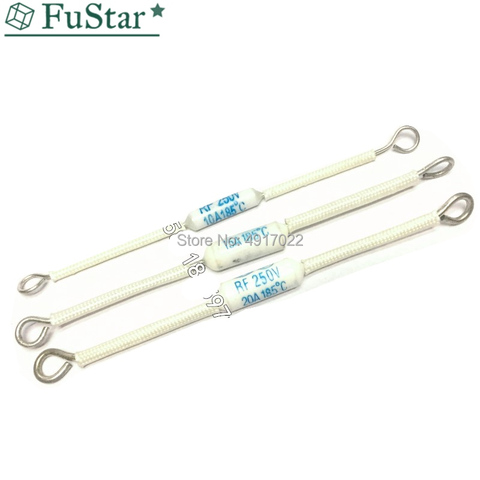 10P RF250V 10A 15A 20A 185 degree Thermal Cutoff RF 250V Ceramic Temperature Fuse For Electric Rice Cooker Safeguard Resistance ► Photo 1/1