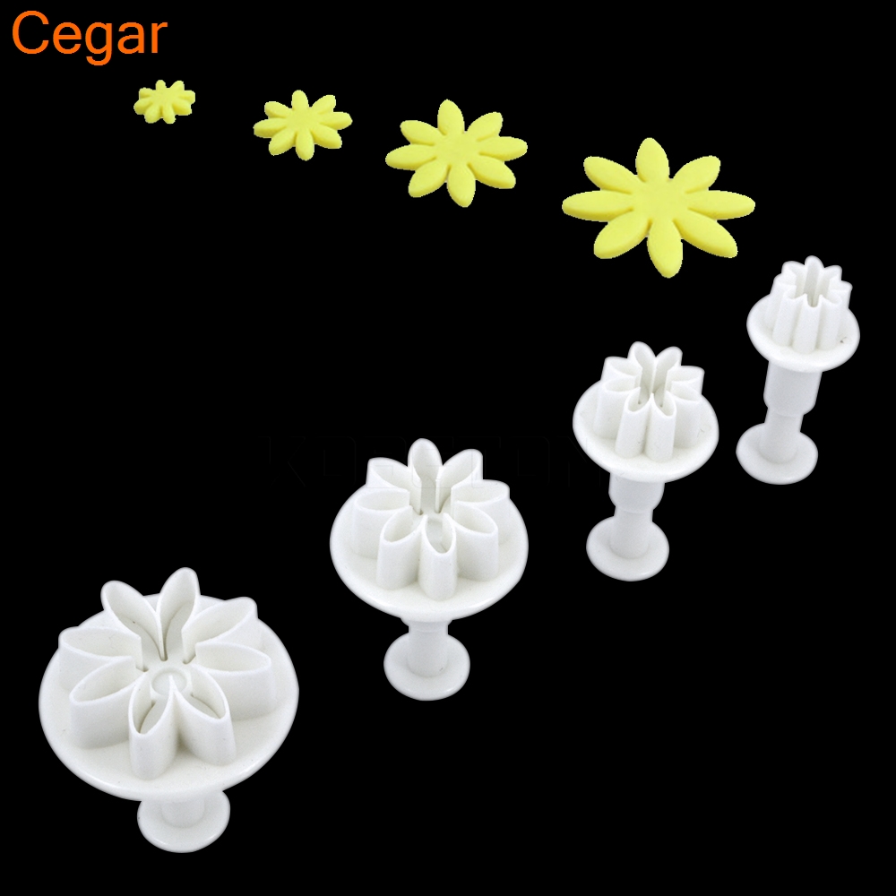 1Set Fondant Cake Decorating Flower Sugarcraft Cutter Tools Cookies Mold Mould