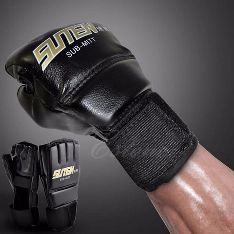 Gym Cool MMA Muay Thai Training Punching Bag Half Mitts Sparring Boxing Gloves ► Photo 1/6