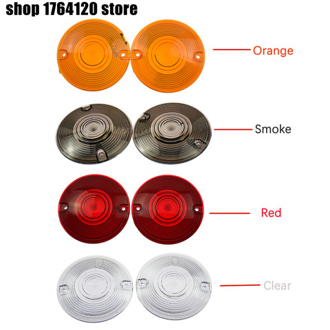 2pcs/4pcs Motorcycle Turn Signal Light Lens Cover For Harley Touring 1986-2014 Electra Glides Road King Ultra Glide Softail ► Photo 1/6