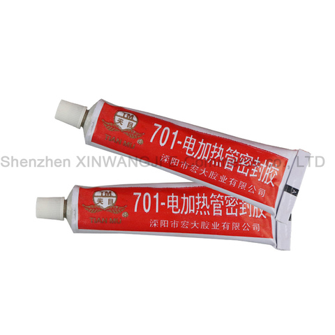 2Pcs 701 Silicone Rubber Electrical Heating Tube Red Silicone Sealant High Temperature Resistant Rubber Steam Electric Iron Glue ► Photo 1/4