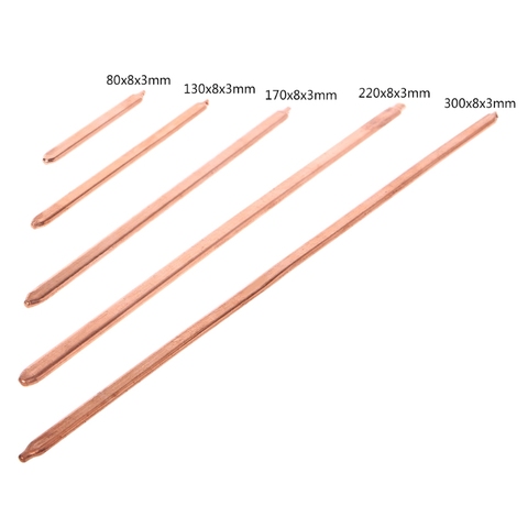 150mm/200mm/250mm/300mm Pure Copper Tube Tubing For Computer Laptop Cooling Notebook Heat Pipe Flat or Round ► Photo 1/6