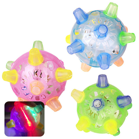 1 Piece Flashing Dog Ball For Games Kids Ball Led Pets Toys Jumping Joggle Crazy Football Children's Funny Colored Toy ► Photo 1/4