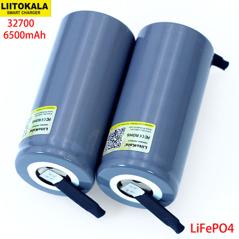 LiitoKala 3.2V 32700 6500mAh LiFePO4 Battery 35A Continuous Discharge Maximum 55A High power battery+DIY Nickel sheets ► Photo 1/5