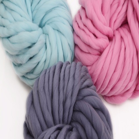 mylb  1pcs/250 Super Thickness Viscose Chunky Yarn Roving Yarn for Spinning Hand Knitting Spin Yarn Winter Warm free shipping ► Photo 1/5