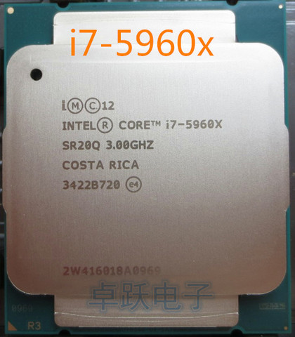 Original Intel Xeon I7-5960X CPU 8-cores 3.00GHZ 20MB 22nm LGA2011-3 I7 5960 X processor  ► Photo 1/1