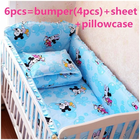 Promotion! 6/7PCS Cartoon bedding set cotton juego de cama crib bedding  package baby crib bedding bumper,120*60/120*70cm - Price history & Review |  AliExpress Seller - Baby World Ms. Woo 